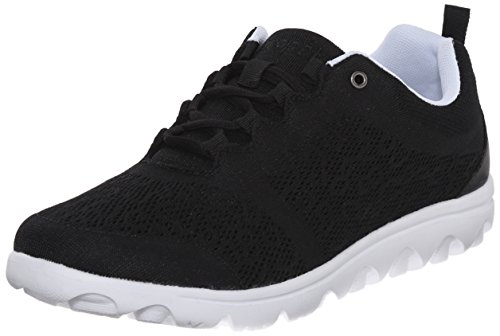 Propét Damen TravelActiv Sneaker, schwarz, 41.5 EU Weit von Propét