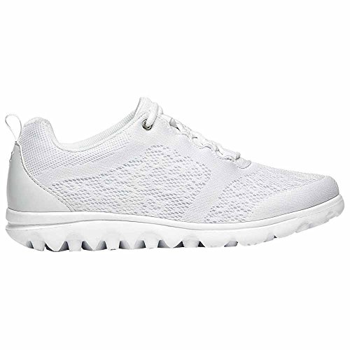 Propét Damen TravelActiv Sneaker, Weiss/opulenter Garten, 37.5 EU Weit von Propét