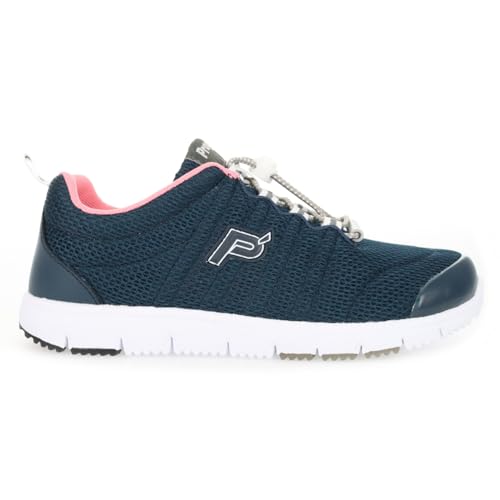 Propét Damen TravelWalker II Sneaker, Marineblau/Melone, 44 EU X-Weit von Propét