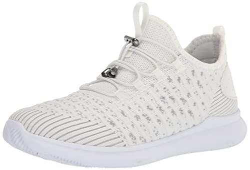 Propét Damen Travelbound Sneaker, Weißer Gänseblümchen, 44 EU Weit von Propét