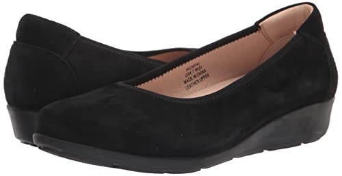 Propét Damen Yara Ballerinas, Schwarze Velourslederoptik, 41.5 EU von Propét