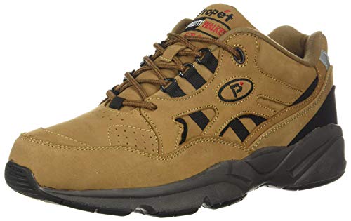 Propét Herren Rollator für Stabilität Sneaker, Choco Black Nubuck, 42.5 EU X-Weit von Propét