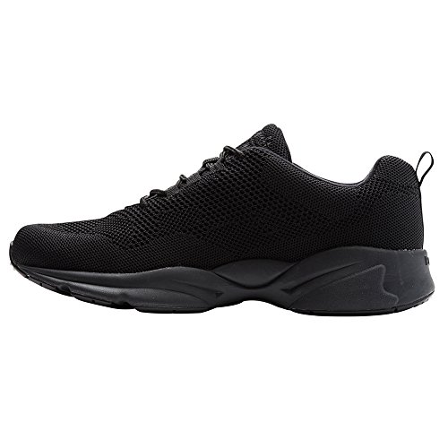 Propét Herren Stability Fly Sneaker, Schwarz, 48 EU X-Weit von Propét