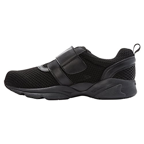 Propét Herren Stability X Strap Sneaker, Schwarz, 42.5 EU Weit von Propét