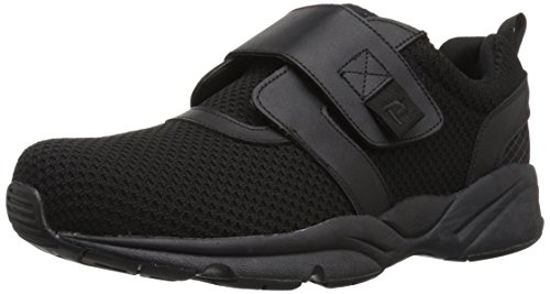 Propét Herren Stability X Strap Sneaker, Schwarz, 51.5 EU Weit von Propét