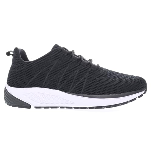 Propét Herren Tour Knit Sneaker, Schwarz, 43 EU X-Weit von Propét