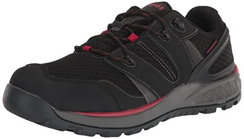 Propét Herren Vercors Wanderschuh, Schwarz/Rot, 49 EU XX-Weit von Propét