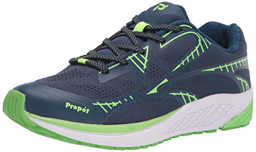 Propét Herren Propet One Lt Sneaker, Marineblau/Limettengrün, 45 EU X-Weit von Propét