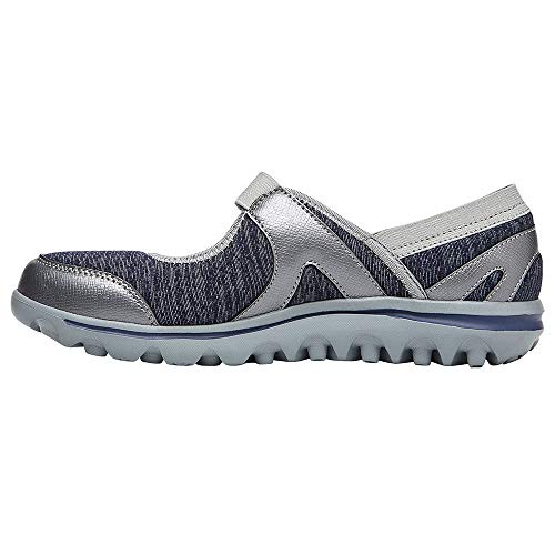 Propét Damen Onalee Mary Jane Schuh, Blau, Silber, 39 EU von Propét