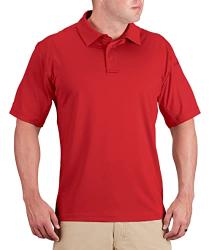 Propper Herren Edgetec Polo Poloshirt, Rot/Ausflug, einfarbig (Getaway Solids), Mittel von Propper