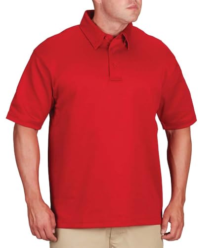 Propper Herren Men’s I.c.e. Performance Polo-Short Sleeve Poloshirt, Rot/Ausflug, einfarbig (Getaway Solids), 8X-Groß von Propper