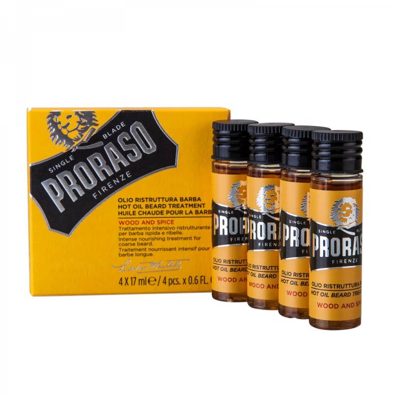 Proraso Hot Oil Beard Treatment (Bartbehandlung) 4x17 ml von Proraso