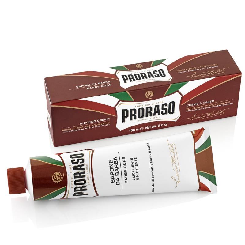 Proraso Rasiercreme Nourishing Sandalwood and Shea Butter Tube (150 ml) von Proraso