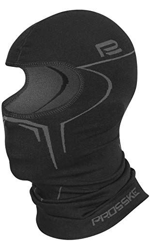 Prosske Sturmhaube SH3 Damen Herren Skihaube Balaclava Sturmmaske - Schwarz, L von Prosske