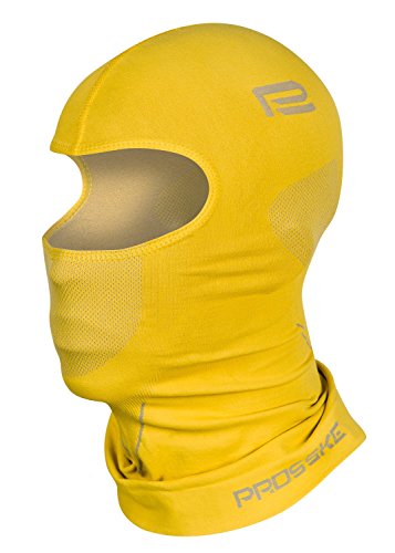Prosske Sturmhaube XDry SH2 Damen Herren Kinder Skihaube Balaclava viele Farben - Gelb, XS von Prosske