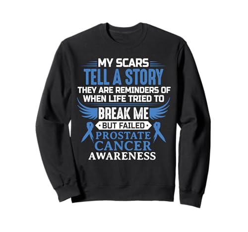 Prostatakrebs Bewusstsein Survivor Ribbon Herren Damen Bekleidung Sweatshirt von Prostate Cancer Awareness Survivor Support Apparel