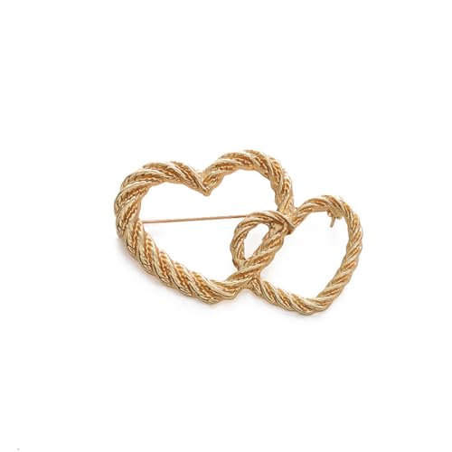 Prosy Nette Twisted Bow Brosche Party Kleid Brosche Elegante Schmuck Geschenk für Frauen und Mädchen (Gold 3) von Prosy