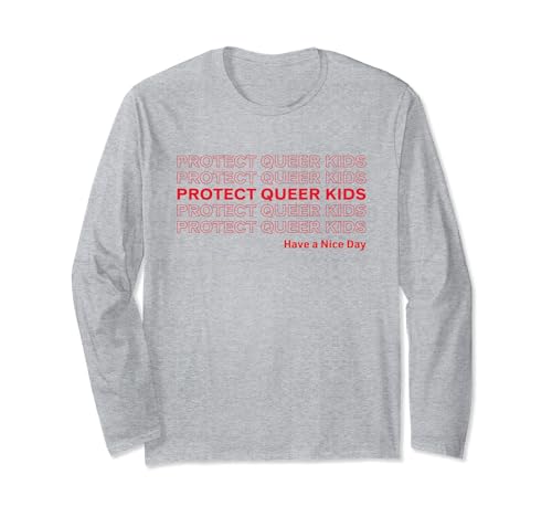 Protect Queer Kids LGBTQ Trans Live Matter Gay Pride Flagge Langarmshirt von Protect Trans Kids Shirt LGBT Gay Pride