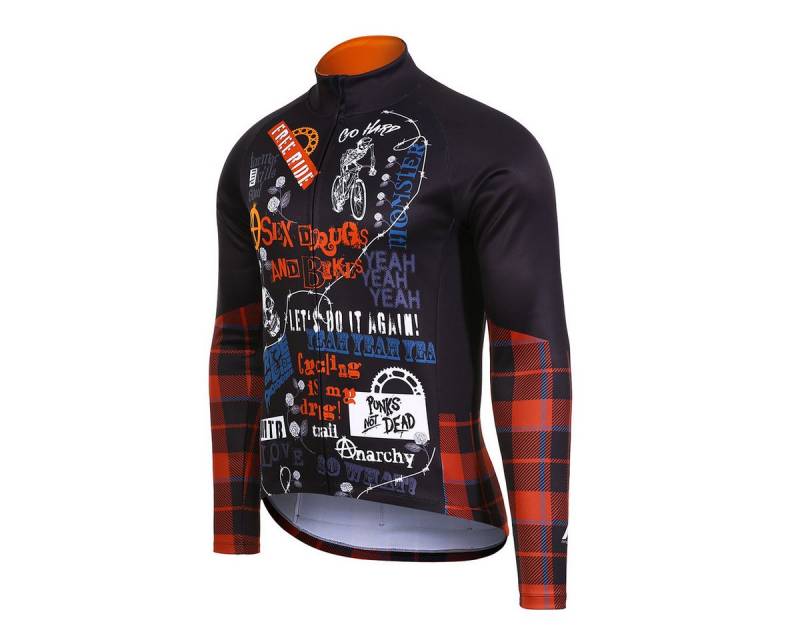 Protective Radtrikot Langarmtrikot Herren mit durchgehendem Frontreißverschluss P-Rude Boy von Protective