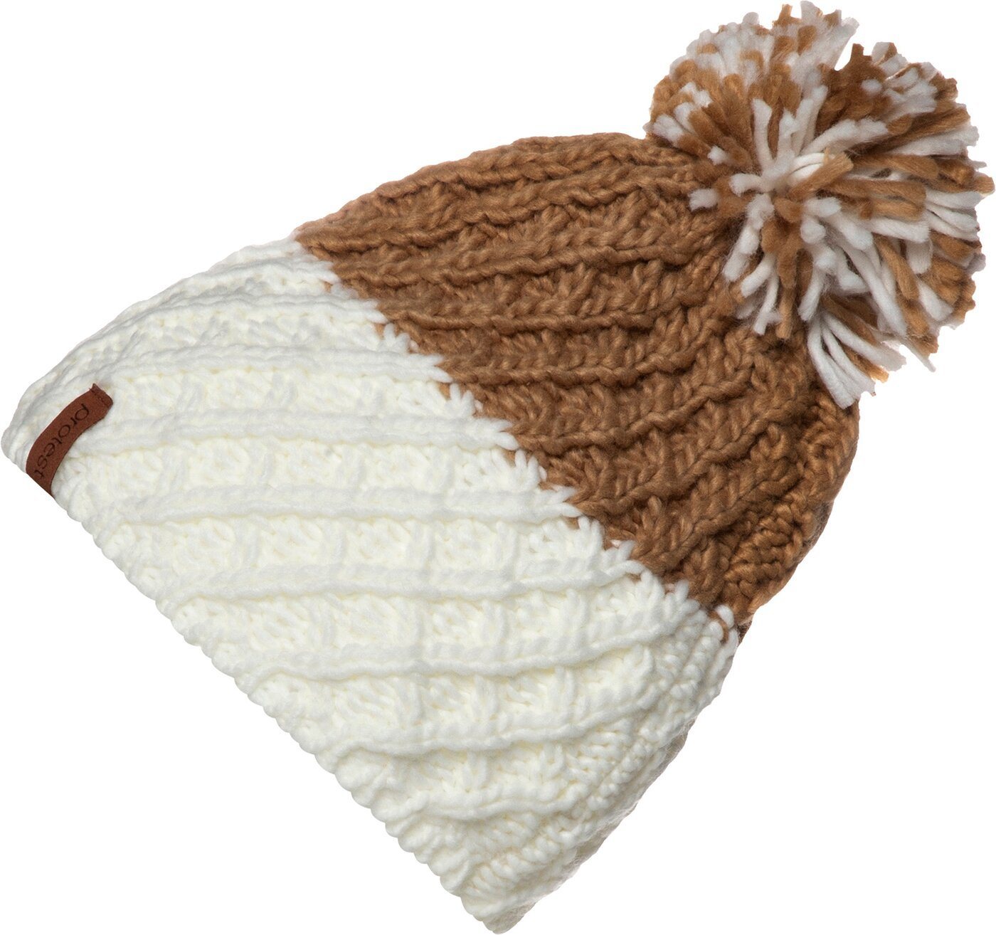 Protest Beanie Hiker 21 - Damen Bommel-Mütze - Tortilla (Braun) von Protest