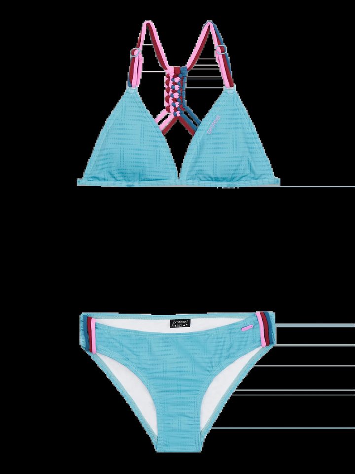 Protest Bustier-Bikini Protest Triangel-Bikini Kinder Prtfimke 24 von Protest