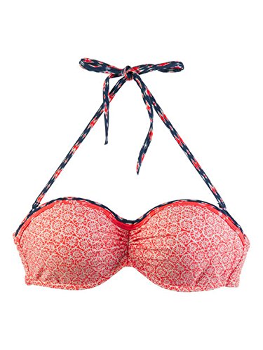 Protest Damen Bandeau-Bikini MM SUMA CCUP Mix & Match New Coral L/40 von Protest