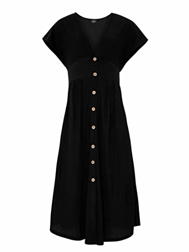 Protest Damen Prtsambu Kleid, True Black, Large von Protest