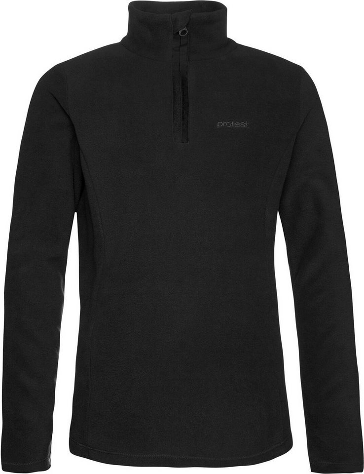 Protest Fleecejacke MUTEY JR 1/4 zip top True Black von Protest