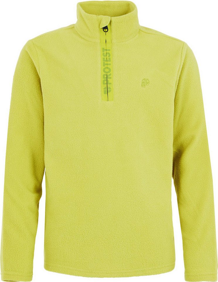 Protest Fleecejacke PERFECTY JR 1/4 zip top Splitpea green von Protest