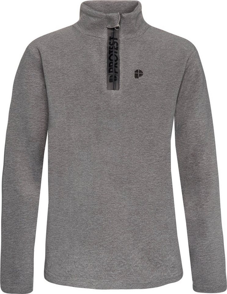 Protest Fleecejacke PERFECTYM JR 1/4 zip top Dark Grey Melee von Protest