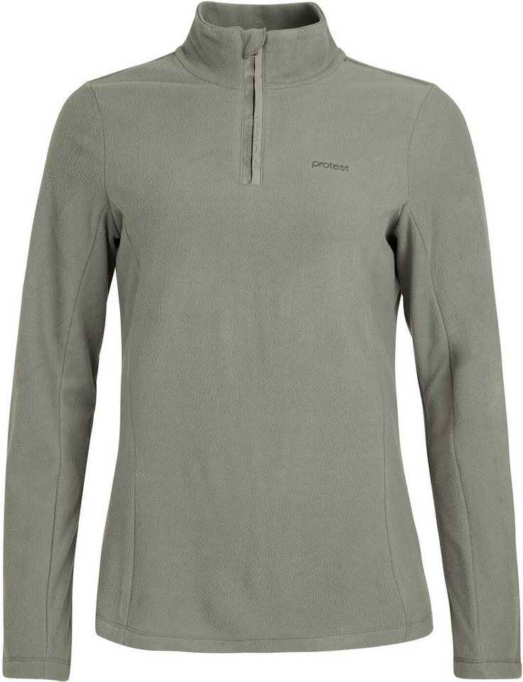 Protest Fleecepullover MUTEZ 1/4 zip top Mistygreen von Protest