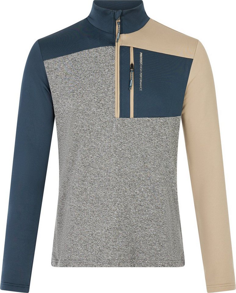 Protest Fleecepullover PRTDraw 1/4 zip active top Twilight navy von Protest