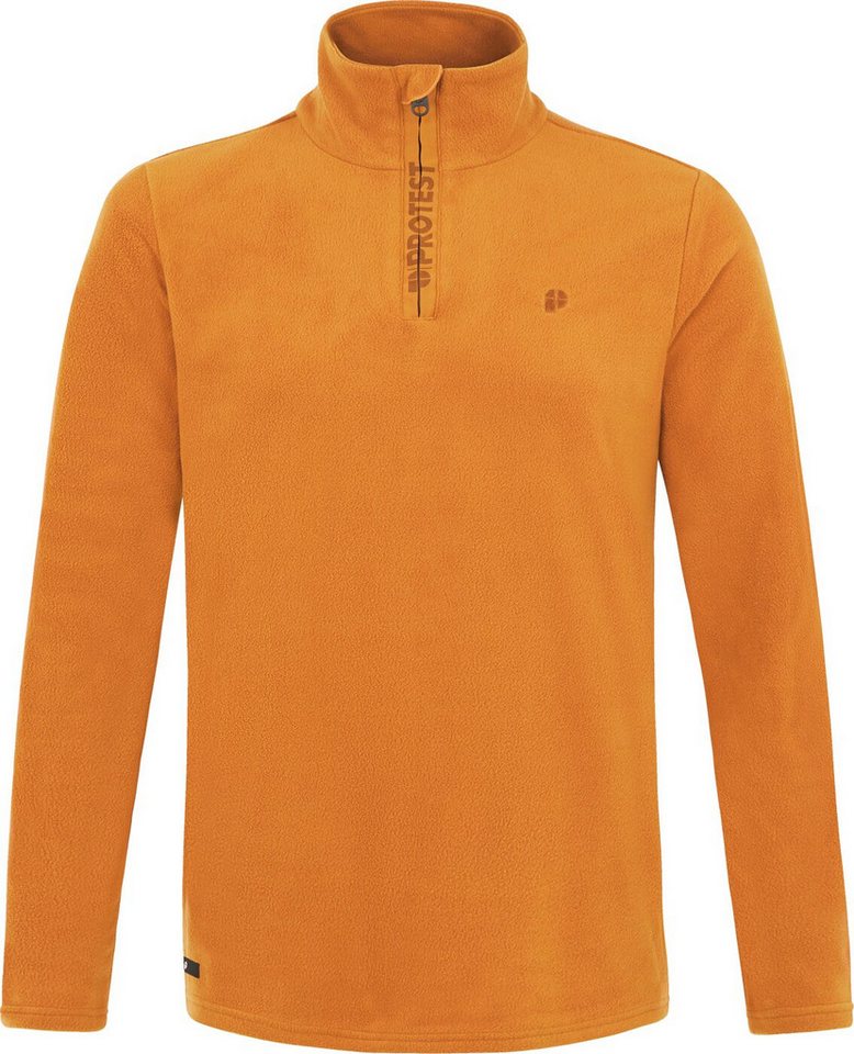 Protest Fleecepullover PRTReperfecto 1/4 zip active top Caramel Yellow von Protest
