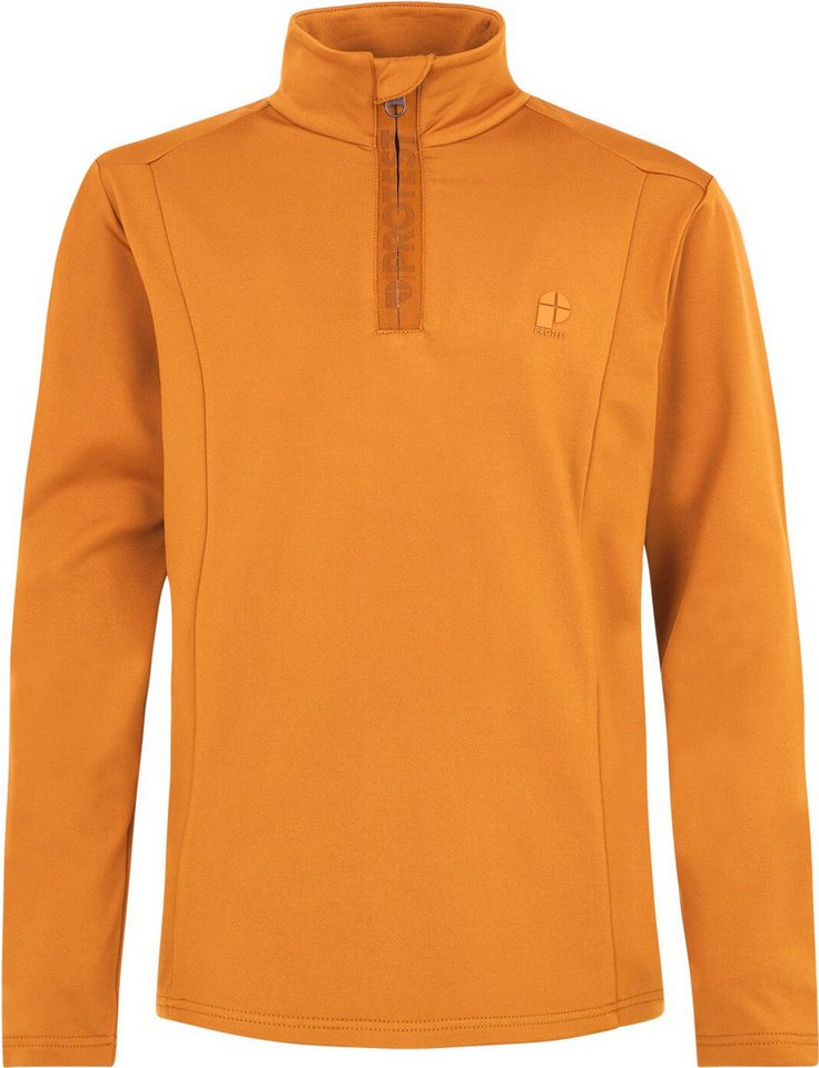 Protest Fleecepullover REWILLOWY JR 1/4 zip active top Caramel Yellow von Protest