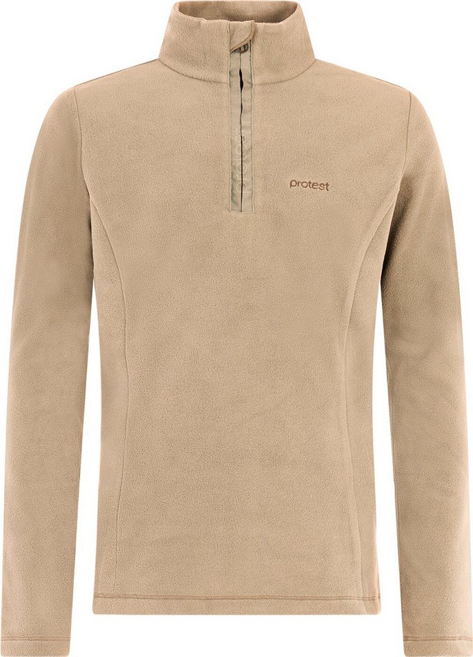 Protest Fleecepullover Remutey JR 1/4 zip active top BambooBeige von Protest