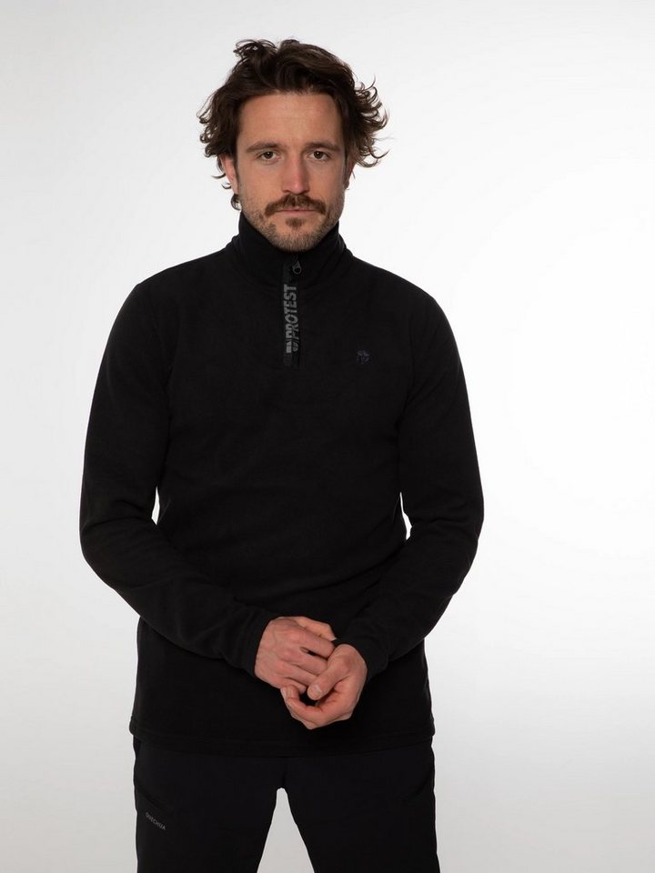 Protest Fleeceshirt PERFECTO 1/4 zip top True Black Protest Fleeceshirt PERFECTO 1/4 zip top True Black von Protest