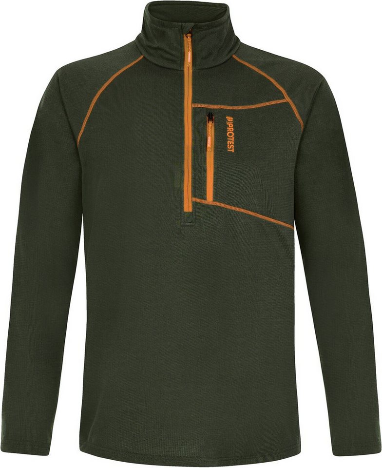 Protest Funktionshemd PRTRekody 1/4 zip active top KALE GREEN von Protest