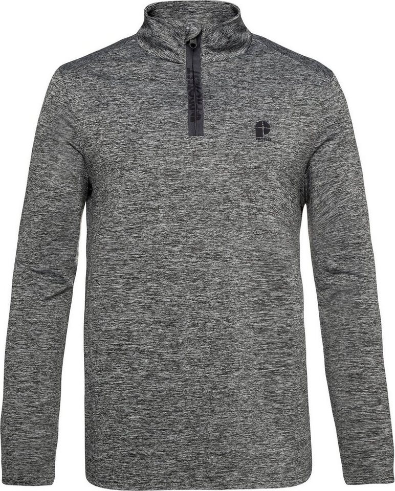 Protest Funktionsshirt WILL 1/4 zip top 592 Dark Grey Melee von Protest