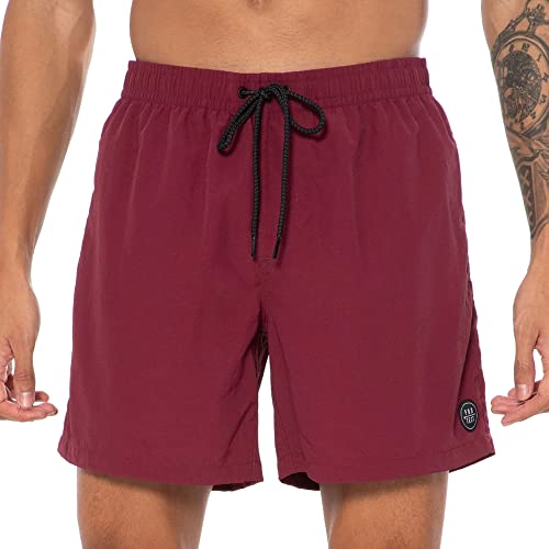 Protest Herren Faster Badehose, Rot (Dark Cherry), XL von Protest