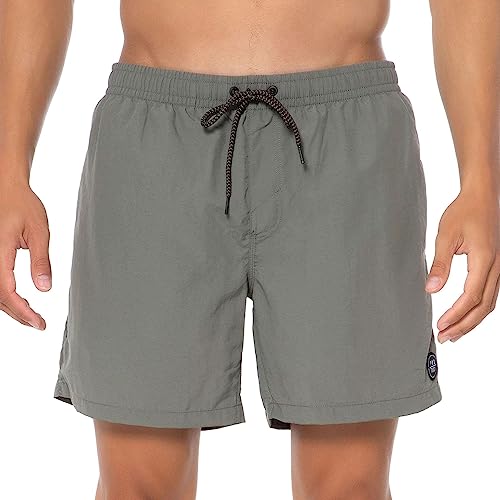 Protest Herren Faster Badehose, Grey Green, 48 von Protest