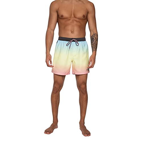 Protest Herren Quintin Badehose, Blue Acid, 50 von Protest