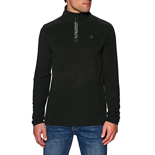 Protest Herren Fleece Perfecto Mit Kinnschutz True Black S von Protest