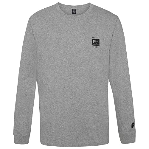 Protest Men Langer Ärmel Shelby Dark Grey Melee M von Protest