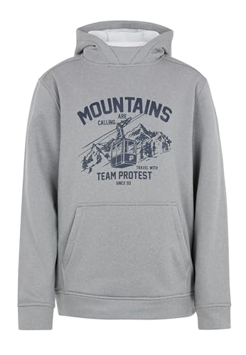 Protest Boys Kapuzenpullover PRTKESTREL JR Dark Grey Melee 128 von Protest