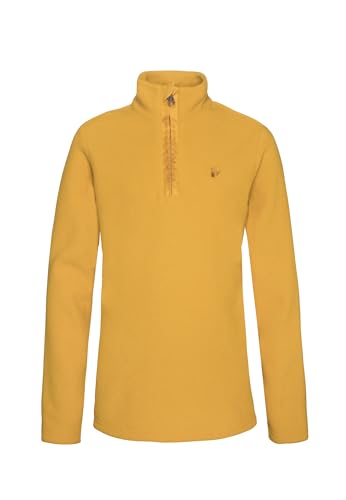 Protest Jungen Oberteil Mit 1/4 Reißverschluss PERFECTY JR Mit Kinnschutz Dark Yellow 140 von Protest