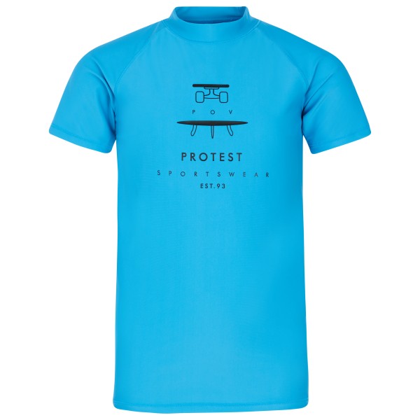 Protest - Kid's PRTEric Rashguard Short Sleeve - Lycra Gr 128 blau von Protest