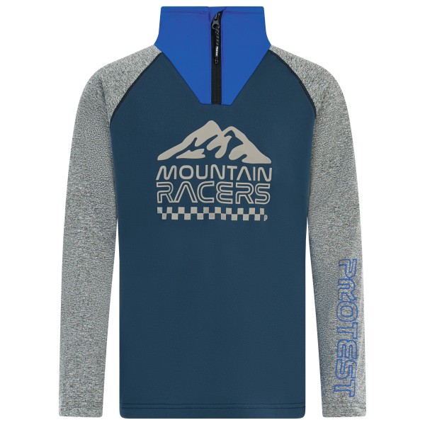 Protest - Kid's Prtdelano 1/4 Zip Active Top - Fleecepullover Gr 104 blau/grau von Protest