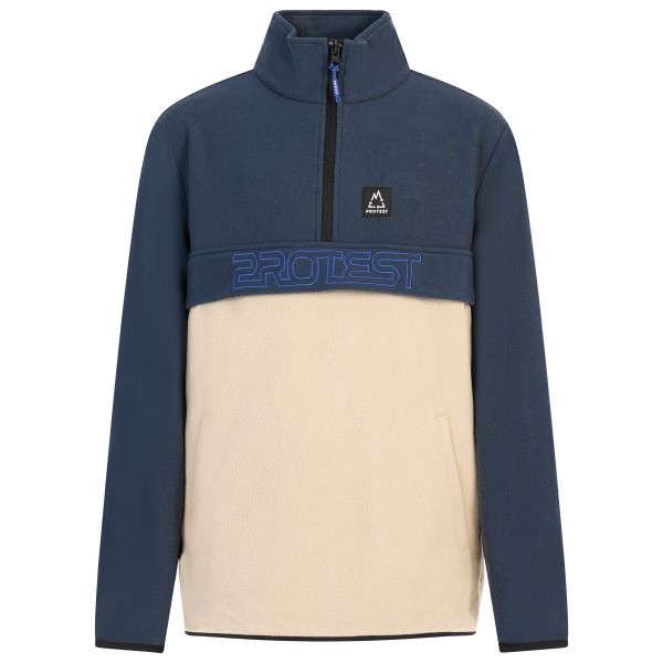 Protest - Kid's Prtskylar 1/4 Ziptop - Fleecepullover Gr 104 blau/beige von Protest