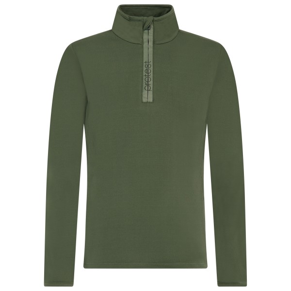 Protest - Kid's Refabrizoy 1/4 Zip Active Top - Fleecepullover Gr 128 thyme von Protest