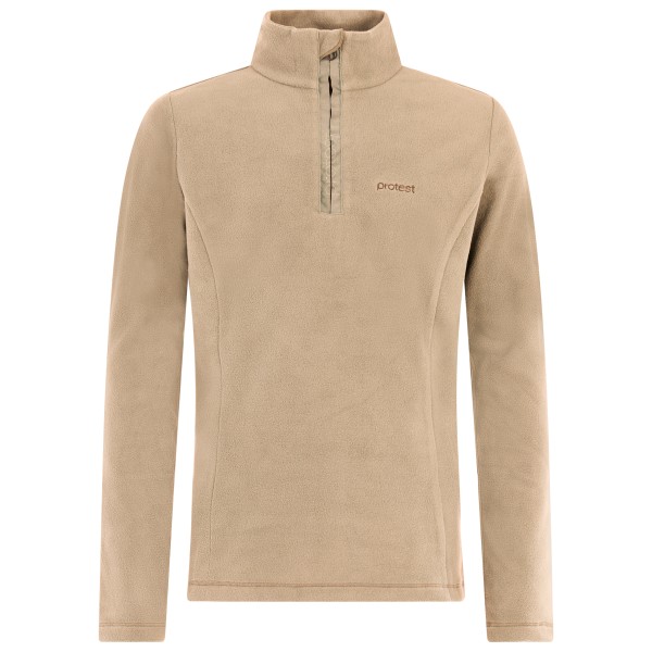 Protest - Kid's Remutey 1/4 Zip Active Top - Fleecepullover Gr 128 beige von Protest
